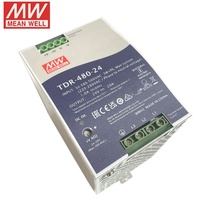 Alimentation Meanwell TDR-480-24 480W 20A triphasée industrielle sur rail DIN 24V, alimentation à découpage, source d'alimentation CA, vente chaude