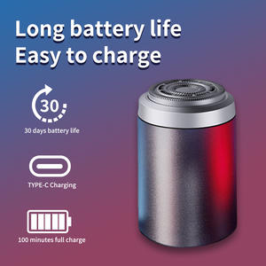 Afeitadora Eléctrica Minishaaver Metálica, Impermeable IPX7, Triple Cuchilla Recargable para Hombre, Totalmente Lavable, Cuchilla Flotante - Product Image 3