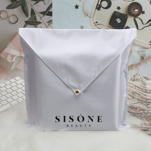 Bolsa de Satén de Alta Gama con Logotipo Personalizado Impreso, para Regalos, Libros, Ropa, Extensiones de Cabello, Pelucas, con Botón - Product Image 4