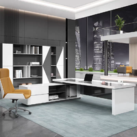 Bureau de direction créatif haut de gamme, bureau simple et moderne, grand bureau du président, bureau du directeur général