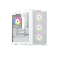 Best Selling Tempered Glass Desktop Gaming PC Case Micro Tower Black/White USB Interface New External Computer Case