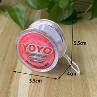 Jouets classiques pour enfants, design personnalisable OEM, mini yo-yo transparent en plastique avec lumière LED clignotante