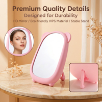 Miroir de maquillage multifonctionnel en forme d'ours, nouveau modèle, pour dortoir, à suspendre ou à poser sur le bureau, vente en gros