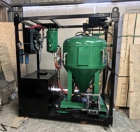 Machine de sablage humide sans poussière intégrée DB1500, unité tout-en-un pour la décapage de la rouille des coques de navires en mer