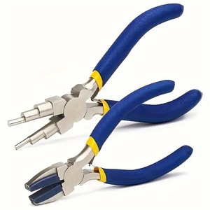 Pince multifonction en acier à haute teneur en carbone avec poignée souple en plastique, légère, réutilisable, pour la fabrication de liens, à mâchoires plates - Product Image 1