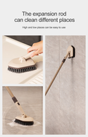 2023 nouveau design longue poignée salle de bain poils balais de sol et nettoyage brosse de balayage nettoyant multi-usage lavage récurage