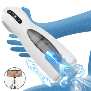 Masturbateurs masculins personnalisés en gros, masturbateur électrique automatique vibrant et rotatif, 100 % étanche, sensation de sexe réel, pour adultes - Product Image 1