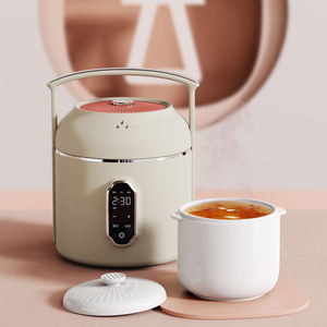 Mijoteuse électrique intelligente puissante 500W avec pot en céramique et intérieur en acier inoxydable, style traditionnel - Product Image 1