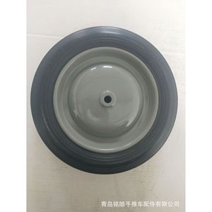 Qingdao Minghao 10 Inch Solid Rubber Caster Wheel Firm Gray Industrial <b>For</b> <b>Tool</b> <b>Carts</b> - Product Image 4