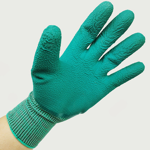 Groene Band Rubber Veiligheidshandschoenen Antislip En Oliebestendig Voor Auto-Onderhoud Tuinieren Oplegger Werk - Product Image 2
