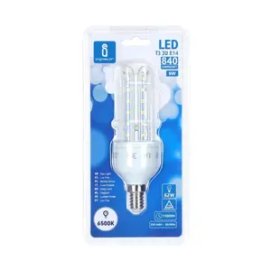 Lampadina LED U 3U E14 9W, ad alta efficienza energetica, lunga durata; ideale per illuminazione generale e decorativa in ambienti - Product Image 2