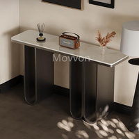 Table console d'entrée Table en marbre naturel Table de porche de couloir