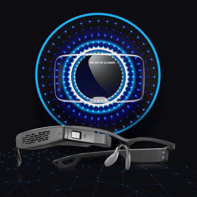 Smart New Lightweight AR Glasses Face Detection License Plate Recognition Waterproof MR Hardware for Augmented Reality Camera