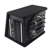 Subwoofer Activo para Auto de Alta Potencia de 10 Pulgadas con Amplificador Clase D Integrado, Altavoz de Bajos para Auto con Bajos Super Potentes