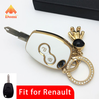 Coque de clé de voiture à distance en TPU de haute qualité pour renault Kadjar Captur megane 3 boutons étui de clé de véhicule