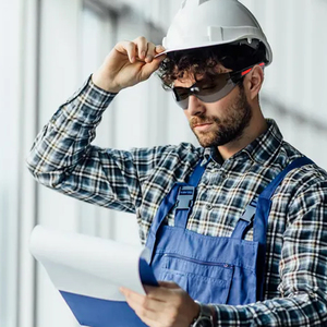 G036 Lunettes de travail de sécurité à monture PVC pour hommes de haute qualité avec protection <span class=keywords><strong>UV</strong></span>, anti-rayures et anti-buée. - Product Image 5