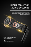 Écouteurs TWS hybrides ANC semi-intra-auriculaires Bluetooth 5.4 avec 6 micros, affichage numérique et haut-parleurs de 13 mm