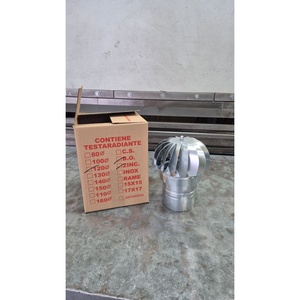 Ventilador de Techo Industrial de Acero Inoxidable, Tipo Campana Rotatoria Impulsada por el Viento, Independiente, para Extracción de Gases de Combustión y Aire - Product Image 6