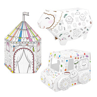 Meilleures ventes : Jouet interactif pour enfants, modèle de puzzle en papier à assembler, tableau de dessin graffiti 3D DIY, jeu parent-enfant