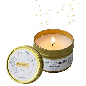 Vente en gros de bougies parfumées personnalisées en boîte de 2,5 onces, extraites d'arômes végétaux, brûlent pendant 20 heures - Product Image 5
