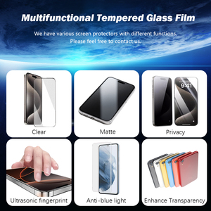 Protector de Pantalla de Vidrio Templado de Alta Calidad con Borde Negro y Red Antipolvo <span class=keywords><strong>para</strong></span> la Serie <span class=keywords><strong>iPhone</strong></span> - Product Image 4