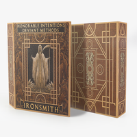 Boîtes cadeaux rigides en carton de luxe avec logo UV personnalisé, forme de livre, pour l'emballage de vêtements
