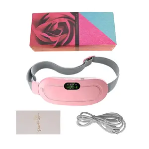 Dropshipping menstrual heating pad smart warm palace belt relie lady heating warm palace belt massager for women periods pad