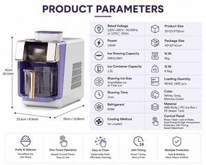 <b>Countertop</b> Snow <b>Ice</b> <b>Maker</b> Machine Fast Shaved <b>Ice</b> Machine for Home Kitchen Cafe Restaurant Dessert Shop - Product Image 4
