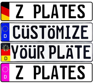 Plaque d'immatriculation personnalisée de style européen, norme allemande, Berlin, échantillon gratuit, faible MOQ pour véhicules, plaque d'immatriculation sur mesure - Product Image 2