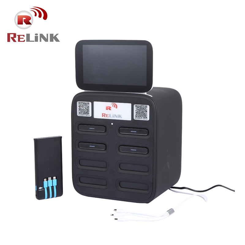Relink Advertising Commercial Sharing Powerbank Cell Phone Charger Charging Docking Station For Phone