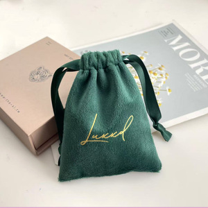 Luxury Micorifber Suede <b>Envelope</b> Jewelry Bags Custom logo Velvet Snap Jewellery Display Packaging Cheap Fancy <b>Gift</b> Pouch Bag - Product Image 5