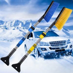 Nouvelle pelle multifonctionnelle télescopique, grattoir de voiture, brosse à neige d'hiver, outil de déneigement, logo personnalisé - Product Image 1