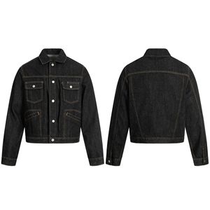 Vestes en jean amples style motard, en denim brut haut <span class=keywords><strong>de</strong></span> gamme, rétro américain, collection automne/hiver, pour hommes et femmes, vente en gros - Product Image 1