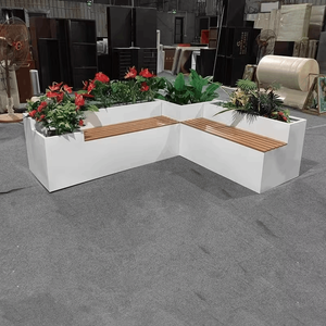 Fioriere e Panchine Personalizzate in Acciaio Inossidabile e Ferro Battuto per Esterni, Giardini, Cortili, Laghetti per Fiori e Balconi - Product Image 3