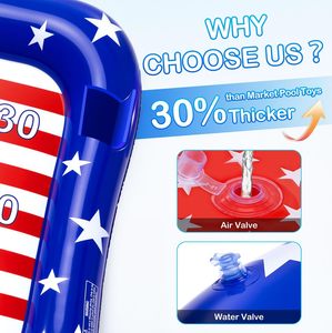 New Arrival Inflatable Pool Cornhole Game American Flag Floating Water Toy for Kids Adults Summer Outdoor Party Family Fun - Product Image 2