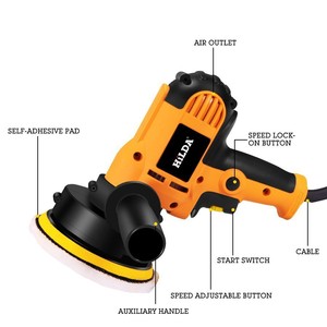 Polisseuse de <span class=keywords><strong>voiture</strong></span> <span class=keywords><strong>à</strong></span> vitesse variable, compacte, pour usage domestique, outil de detailing et d'application de scellant, polisseuse de carrelage et de marbre, anti-rayures - Product Image 4