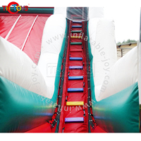 Château gonflable de Noël avec toboggan combiné, usage commercial