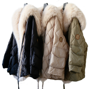 Nouveau modèle Manteau léger entièrement doublé avec grand col en fourrure de <span class=keywords><strong>renard</strong></span> Manteau en duvet pour femme - Product Image 2