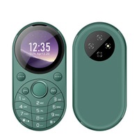 Teléfono Móvil I15 Mini Oval 2G con Doble SIM GSM, Pantalla de 1.39 Pulgadas, Marcación Rápida, Voz Mágica, Lista Negra, Radio FM, Sonido Potente, Portátil