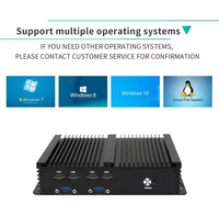 Mini PC Industrial sin Ventilador OEM/ODM, Computadora Integrada con Aleación de Aluminio, GPIO, RS232, RS485, LAN Dual, Intel Core I3, I5, I7