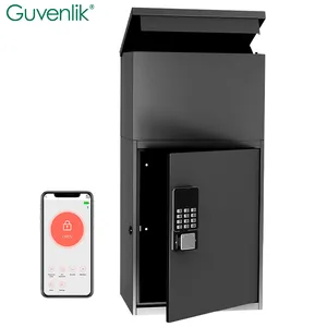 Guvelink Tuya Waterproof Smart Parcel Delivery Box Outdoor Parcel Dropping Smart Mailbox Parcel Delivery Box