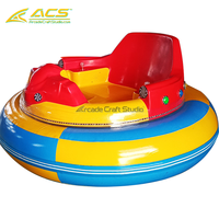 ACS Blue Red Circular Bumper Ride Amusement Attraction Lighted Indoor Arcade Commercial Entertainment Equipment CE Certified
