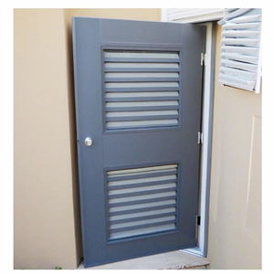 Porta di Sicurezza Antincendio in Metallo di Guangzhou, Set Completo con Ferramenta, Porta in Acciaio Ignifuga - Product Image 1