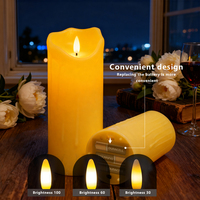Vente en gros de bougies LED sans flamme en plastique en forme de Bouddha, avec commande par bouton, pour la décoration de la maison, Halloween et Diwali