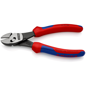 KNIPEX 73 72 180 BK TwinForce Cortador Diagonal de Alto Rendimiento con mangos multicomponentes negro 180 mm - Product Image 2