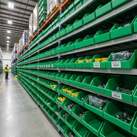 Bacs de rangement personnalisés pour showroom en feuille de polypropylène ondulé (PP) pour boîtes de stockage en polystyrène alvéolaire, conteneurs de picking en polystyrène alvéolaire, petits bacs
