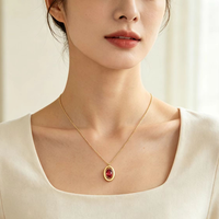 Collier avec pierre de naissance du mois, plaqué or 14 carats, en acier inoxydable avec zircone cubique, cadeau d'anniversaire pour femme, pendentif serti à griffes