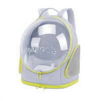 Sac à dos bulle Oxford pour chat, chien, lapin, avec fermeture éclair, approuvé par les compagnies aériennes, léger, respirant, portable, transparent, pour la randonnée