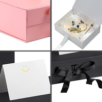 Boîte en carton rigide magnétique personnalisée avec logo en relief pour emballage de perruques, cadeau de mariage ou robe, avec ruban