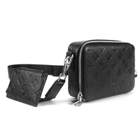 2026 Hochwertige Leder-Umhängetaschen für Herren, Maßgefertigtes Geprägtes Logo PU-Leder Crossbody-Taschen Marken-Schultertasche